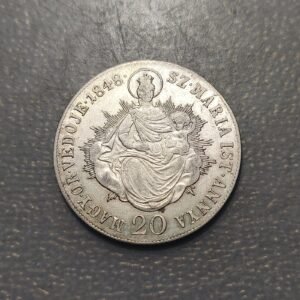 HUNGRIA HUNGARY FERDINAND I 20 KRAJCZAR 1848 B KREMNITZ EBC-/EBC