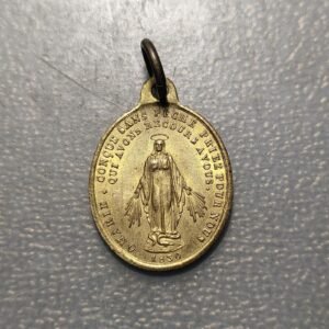 MEDALLA RELIGIOSA INMACULADA CONCEPCION ANAGRAMA SAGRADO CORAZON JESUS Y MARIA