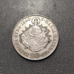 HUNGRIA HUNGARY FERDINAND I 20 KRAJCZAR 1848 B KREMNITZ EBC