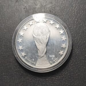 MEDALLA ITALIA MUNDIAL FUTBOL FOOTBALL WORLD CUP ITALIA 90 PLATA