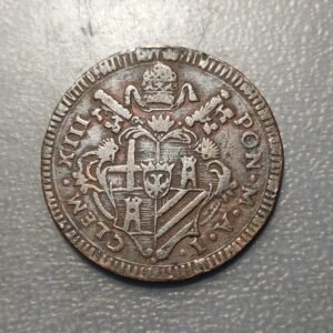 ESTADOS PAPALES PONTIFICIO VATICANO CLEMENTE XIII (1758-69) GUBBIO BAIOCCO 1759