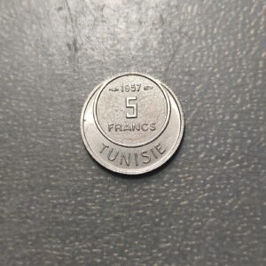 TUNEZ TUNISIA 5 FRANCS 5 FRANCOS 1957 SC UNC