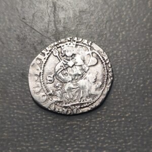 ITALIA NAPOLES ALFONSO I 1 CARLINO (1442-1458) PLATA SILVER
