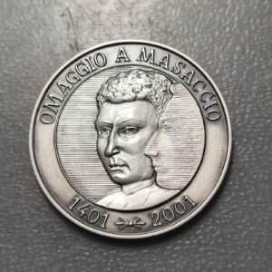 MEDALLA ITALIA VI CENTENARIO NACIMIENTO GIOVANNI MASACCIO PINTOR