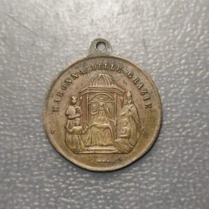 MEDALLA RELIGIOSA ITALIA CANOSCIO S. XIX VIRGEN DEL TRANSITO VIRGEN DE CANOSCIO