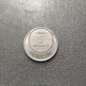 TUNEZ TUNISIA 5 FRANCS 5 FRANCOS 1954 EBC/EBC+