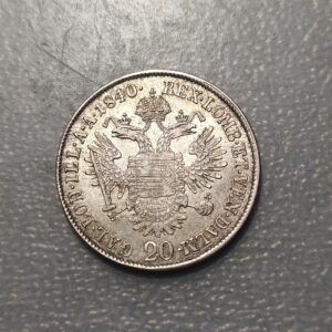 AUSTRIA FERDINAND I 20 KREUZER 1840 A RAYITAS AJUSTE EBC