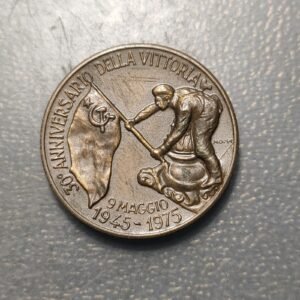 MEDALLA ITALIA RUSIA 1975 ASOCIACION ITALIANA URSS ANIVERSARIO II GUERRA MUNDIAL