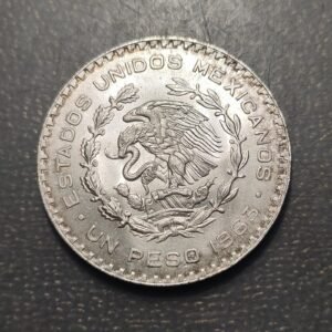 MEXICO 1 PESO 1863 SC-/SC