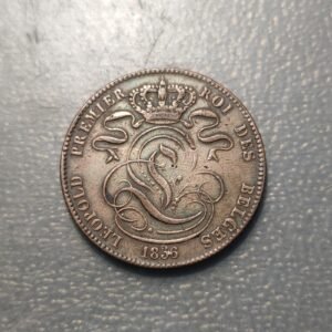 BELGICA BELGIUM LEOPOLD I 5 CENTIMES 1856 MBC