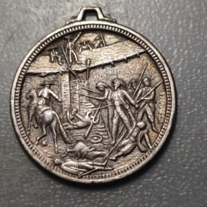 FRANCIA MEDALLA CONMEMORATIVA LEGION EXTRANJERA CAMERONE 1863 METAL BLANCO