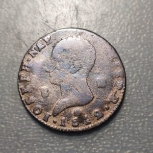 ESPAÑA SEGOVIA JOSE NAPOLEON 8 MARAVEDIS 1812