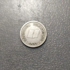 REPUBLICA DOMINICANA 5 CENTAVOS 1877 MBC-