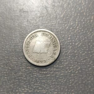 REPUBLICA DOMINICANA 5 CENTAVOS 1877 BC