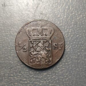 INDIAS HOLANDESAS INDONESIA 1/2 STUIVER 1824 MBC
