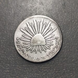MEXICO 2 REALES 1838 MBC PLATA