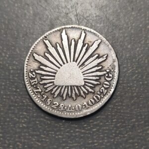 MEXICO 2 REALES 1828 MBC PLATA