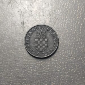 CROACIA CROATIA 2 KUNA 2 KUNE 1941 ZINC MBC+/EBC-