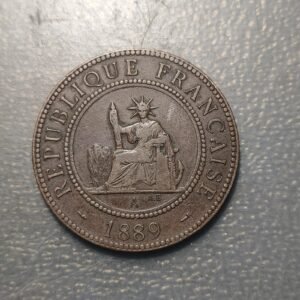 FRENCH INDOCHINE INDOCHINA FRANCESA 1 CENTIME 1889 A