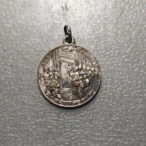 MEDALLA RELIGIOSA ITALIA ROMA 1925 PUERTA SANTA AÑO JUBLIAR PIO XI LIRIO