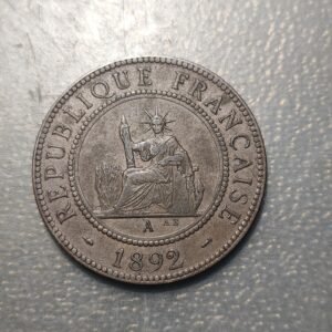 FRENCH INDOCHINE INDOCHINA FRANCESA 1 CENTIME 1892 MBC+