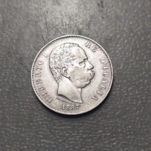 ITALIA REINO UMBERTO I HUMBERTO I 1 LIRA 1887 MBC
