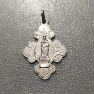 MEDALLA RELIGIOSA ZARAGOZA VIRGEN DEL PILAR RECUERDO DEL PILAR PLATA