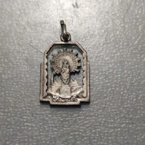 MEDALLA RELIGIOSA ZARAGOZA VIRGEN DEL PILAR MEDALLA CALADA PLATA
