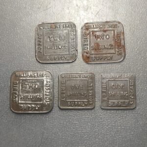 GRAN BRETAÑA GREAT BRITAIN LOTE 5 TOKENS SHILLINGS