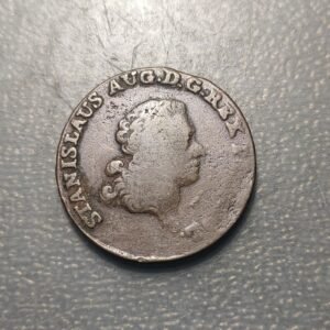 POLONIA POLAND STANISLAUS AUGUSTUS PONIATOWSKI 3 GROSZ 3 GROSCHEN 1791 EB