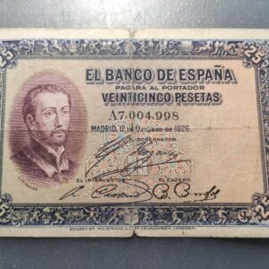 ESPAÑA 25 PESETAS 12/10/1926 P-71