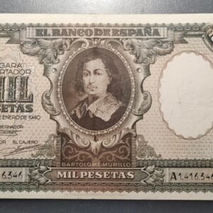 ESPAÑA 1000 PESETAS 09/01/1940 P-120 MBC+