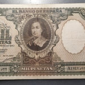 ESPAÑA 1000 PESETAS 09/01/1940 P-120 BC+/MBC-