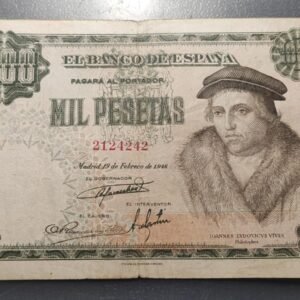 ESPAÑA 1000 PESETAS 19/02/1946 MBC-