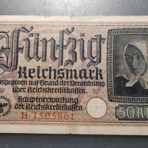 GERMAN OCCUPIED TERRITORIES WWII 50 REICHSMARK (1940-1945) PR140