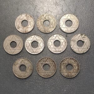 BRITISH WEST AFRICA LOTE DE 10 MONEDAS 1/10 PENNY