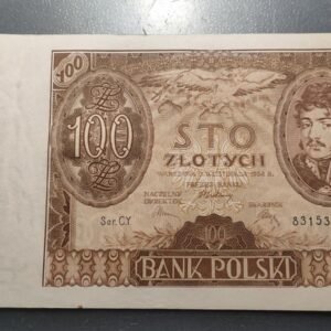 POLONIA POLAND 100 ZLOTYCH 1932 P-74a EBC