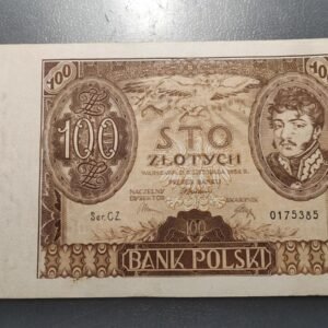 POLONIA POLAND 100 ZLOTYCH 1932 P-74a EBC