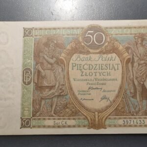 POLONIA POLAND 50 ZLOTYCH 1929 P-71 EBC/EBC+