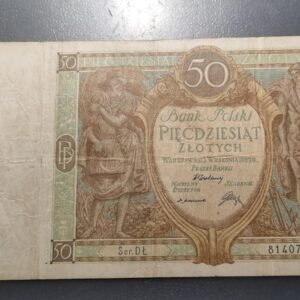 POLONIA POLAND 50 ZLOTYCH 1929 P-71 BC+/MBC-