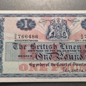 ESCOCIA SCOTLAND 1 POUND STERLING 25/01/1966 P-166c EBC+/SC-