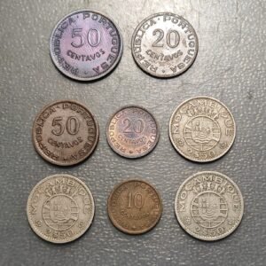 MOZAMBIQUE LOTE DE 8 MONEDAS DISTINTAS