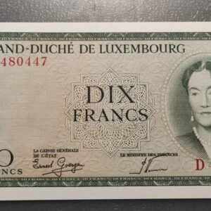 LUXEMBURGO LUXEMBOURG 10 FRANCS 1954 P-48a SC UNC