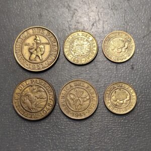 PARAGUAY LOTE DE 6 MONEDAS DISTINTAS