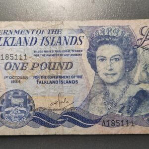 ISLAS MALVINAS FALKLAND ISLANDS 1 POUND 1984 P-13a BC/BC+