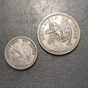 CHILE LOTE DE 2 MONEDAS DISTINTAS