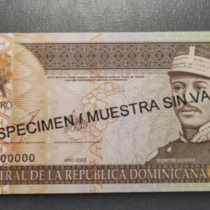 REPUBLICA DOMINICANA DOMINICAN REPUBLIC 20 PESOS 2003 P-169 "SPECIMEN"