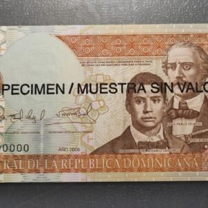 REPUBLICA DOMINICANA DOMINICAN REPUBLIC 100 PESOS 2006 P-171 "SPECIMEN" SC UNC