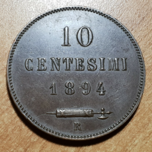 SAN MARINO 10 CENTESIMI 1894 R EBC