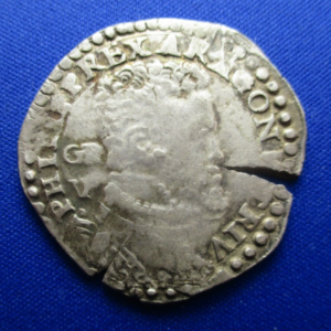 IMPERIO ESPAÑOL NAPOLES FELIPE II 1/2 DUCADO GR/VP